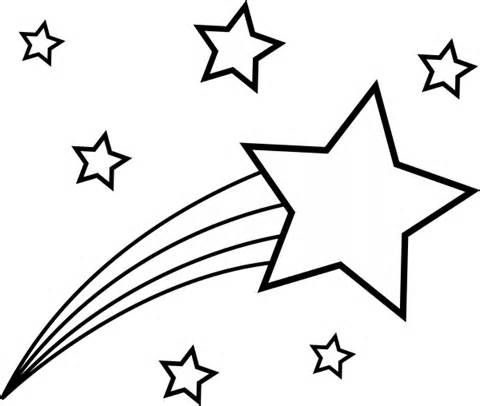 480x406 Stars Coloring Pages Shooting Stars Coloring Page Picture Coloring