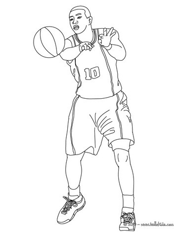 364x470 Basketball Jump Shot Coloring Pages