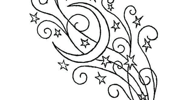 585x329 Stars Coloring Page Cliptext.co