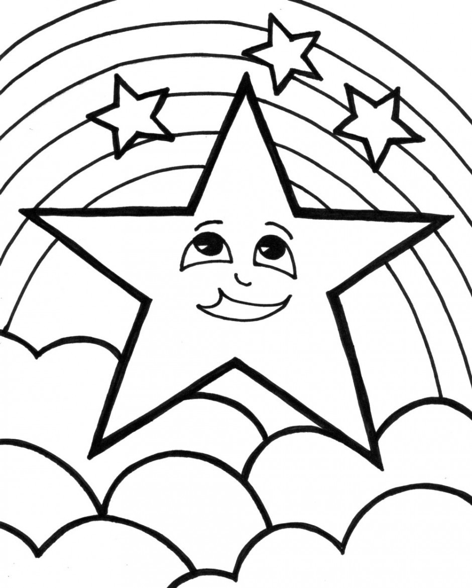 940x1170 Shooting Star Coloring Page Pages Stars New Colouring