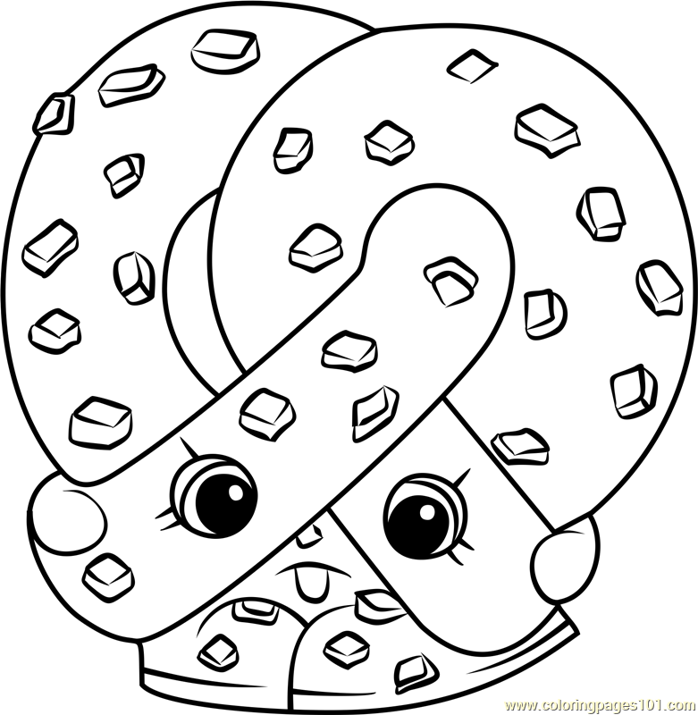 781x800 Pretz Elle Shopkins Coloring Page