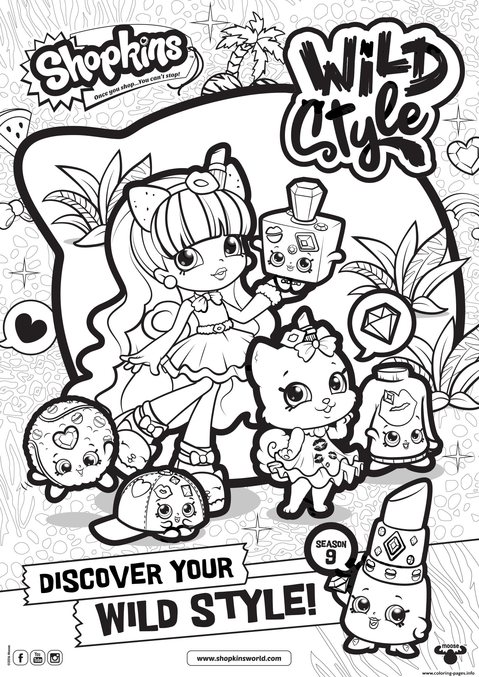 1654x2339 Shopkins Season 9 Wild Style 7 Coloring Pages Printable