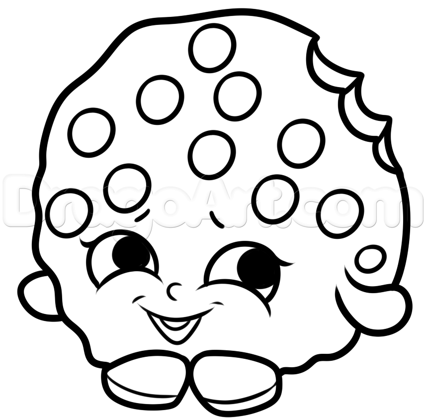 857x840 Shopkins Coloring Pages Cookie Step 6 How To Draw Kooky Cookie Kid