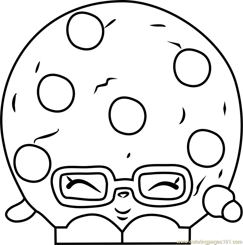 794x800 Candy Cookie Shopkins Coloring Page