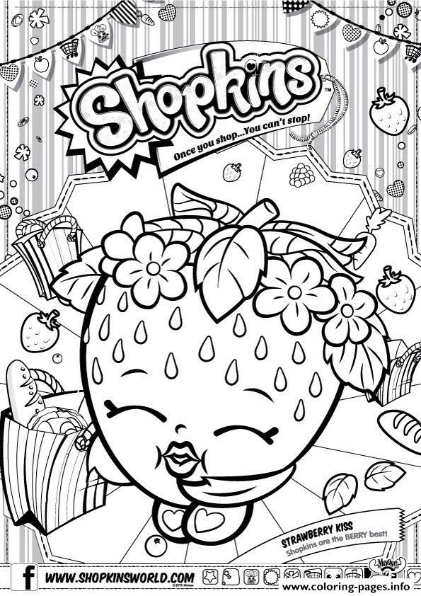 595x842 Print Shopkins Strawberry Kiss Coloring Pages Coloring Pages