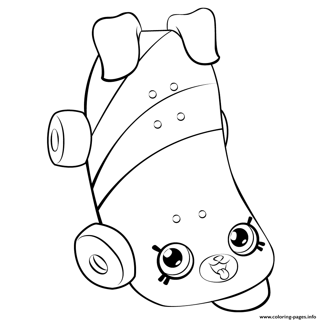 1024x1024 Print Skateboard For Girls Shopkins Season 5 Coloring Pages