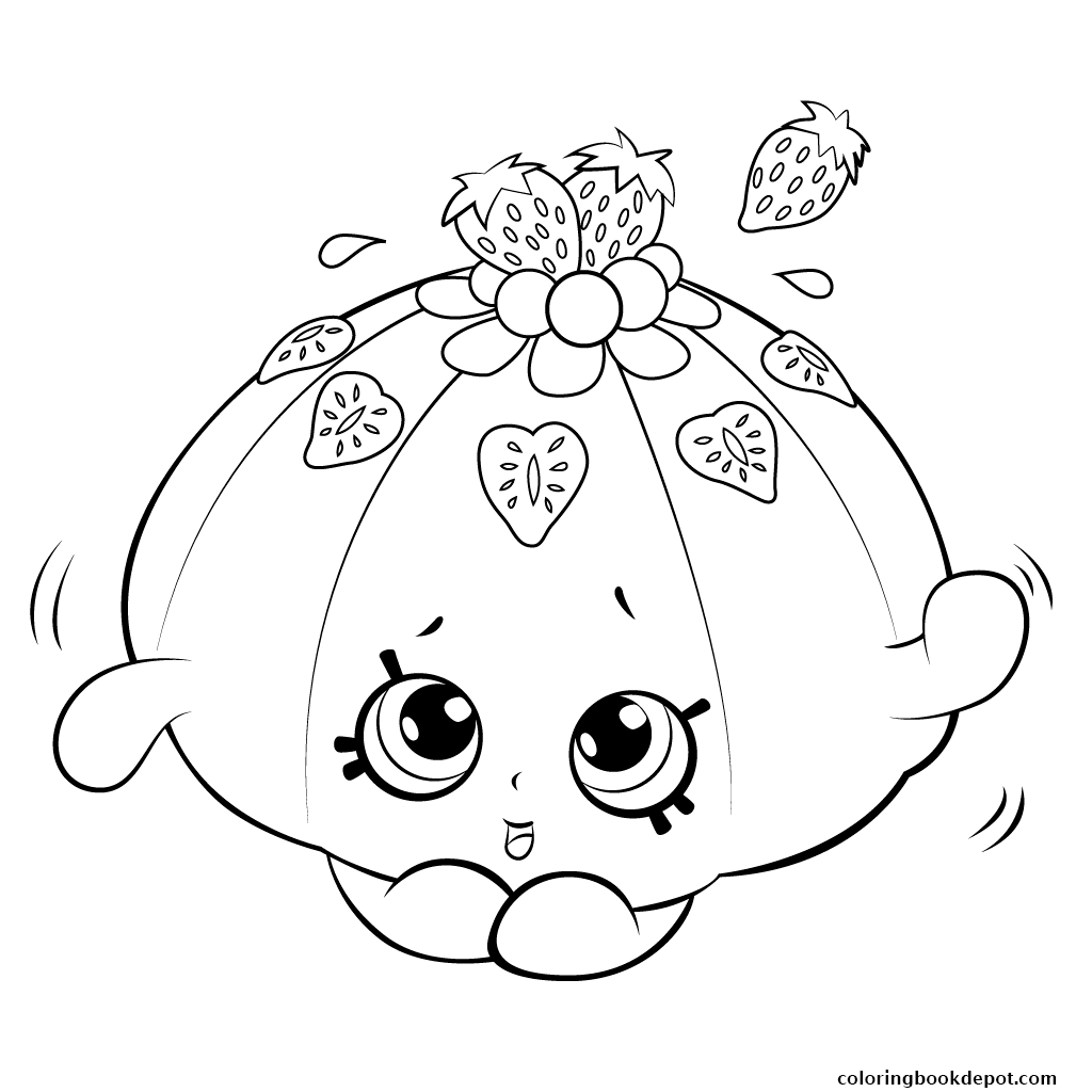 1024x1024 Cute Fruit Jello Shopkins Season 5 Coloring Pages