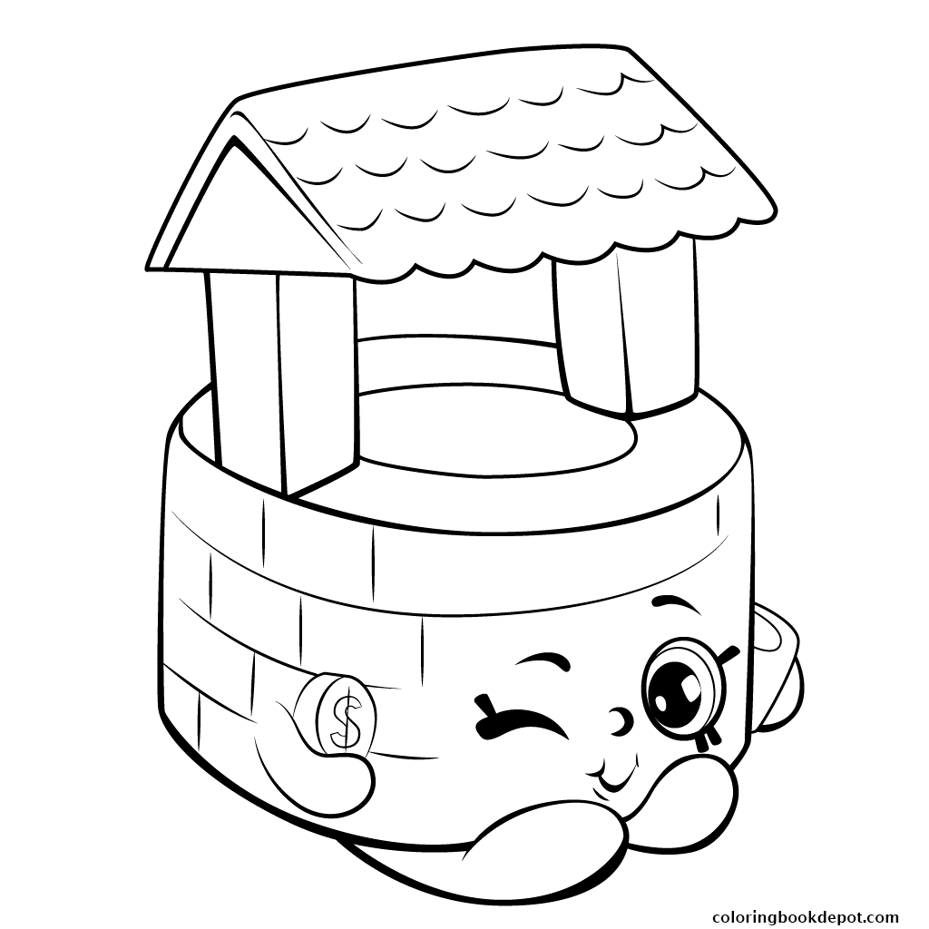 1024x1024 Wishing Well Shopkins Season 5 Coloring Pages