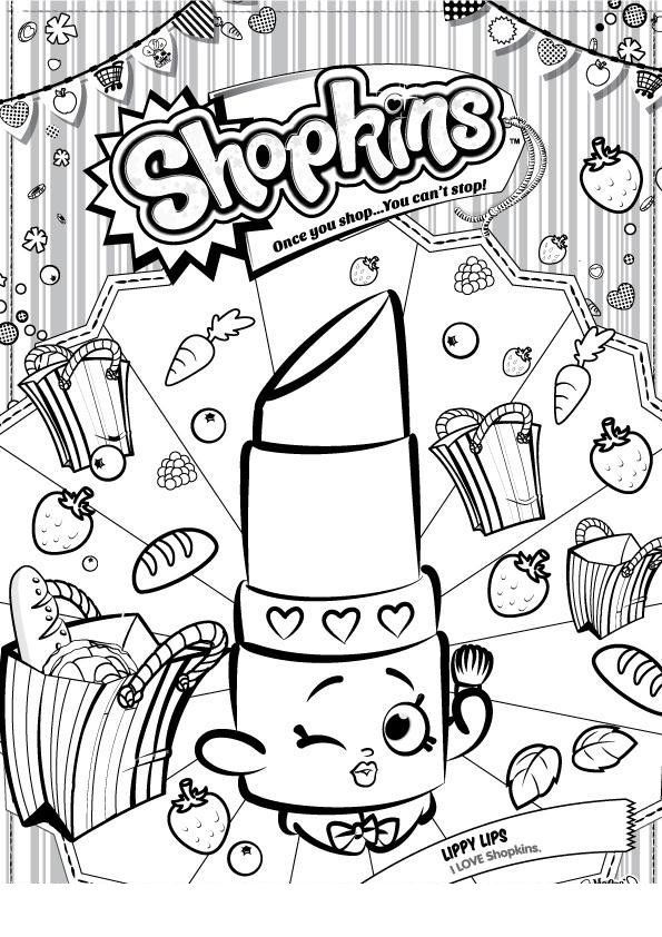 Shopkins Free Printables Coloring Pages
