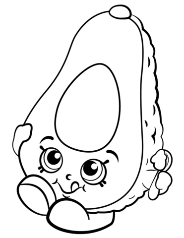 371x480 Dippy Avocado Shopkin Delines Fylla I Teckningar