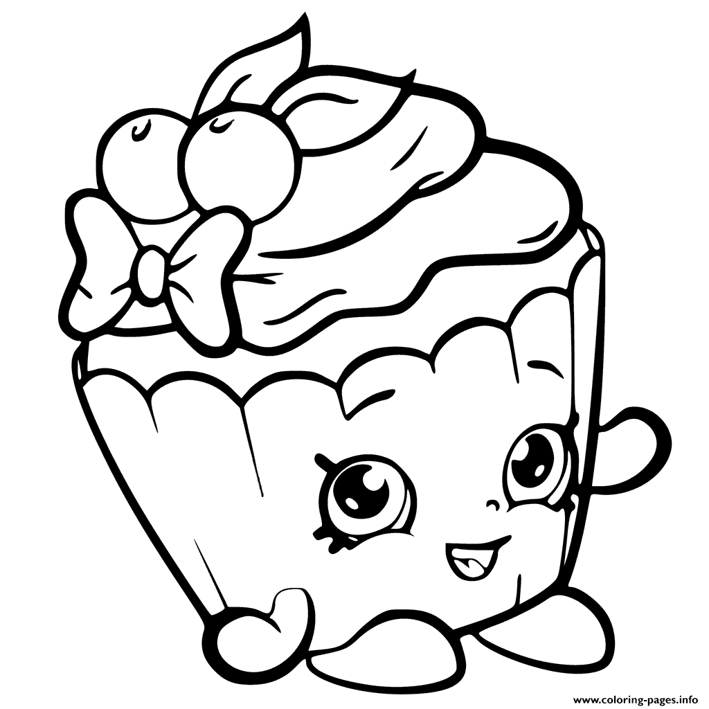 1024x1024 Revisited Nice Colouring Pictures Cherry Cupcake From Shopkins