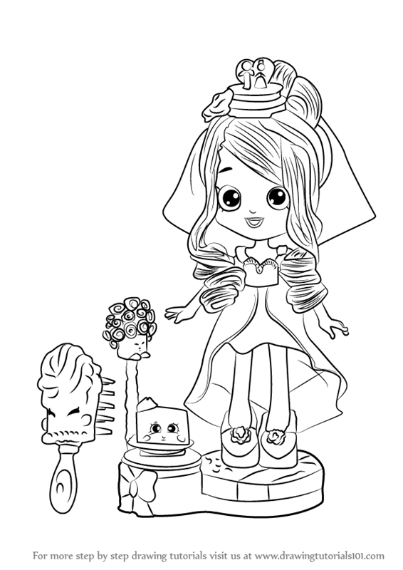 566x800 Shoppie Dolls Coloring Pages