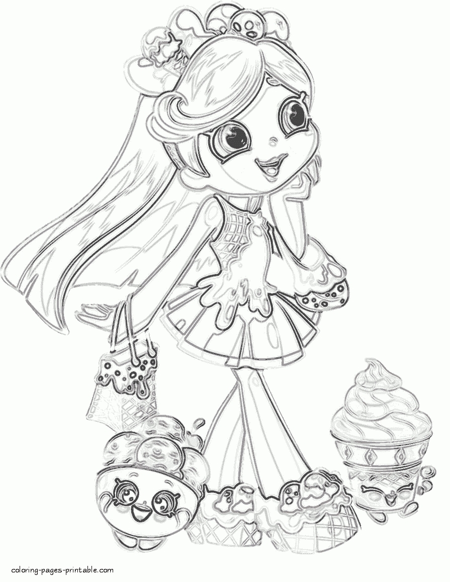 895x1156 Unique Shopkins Coloring Pages Shoppies Collection Printable