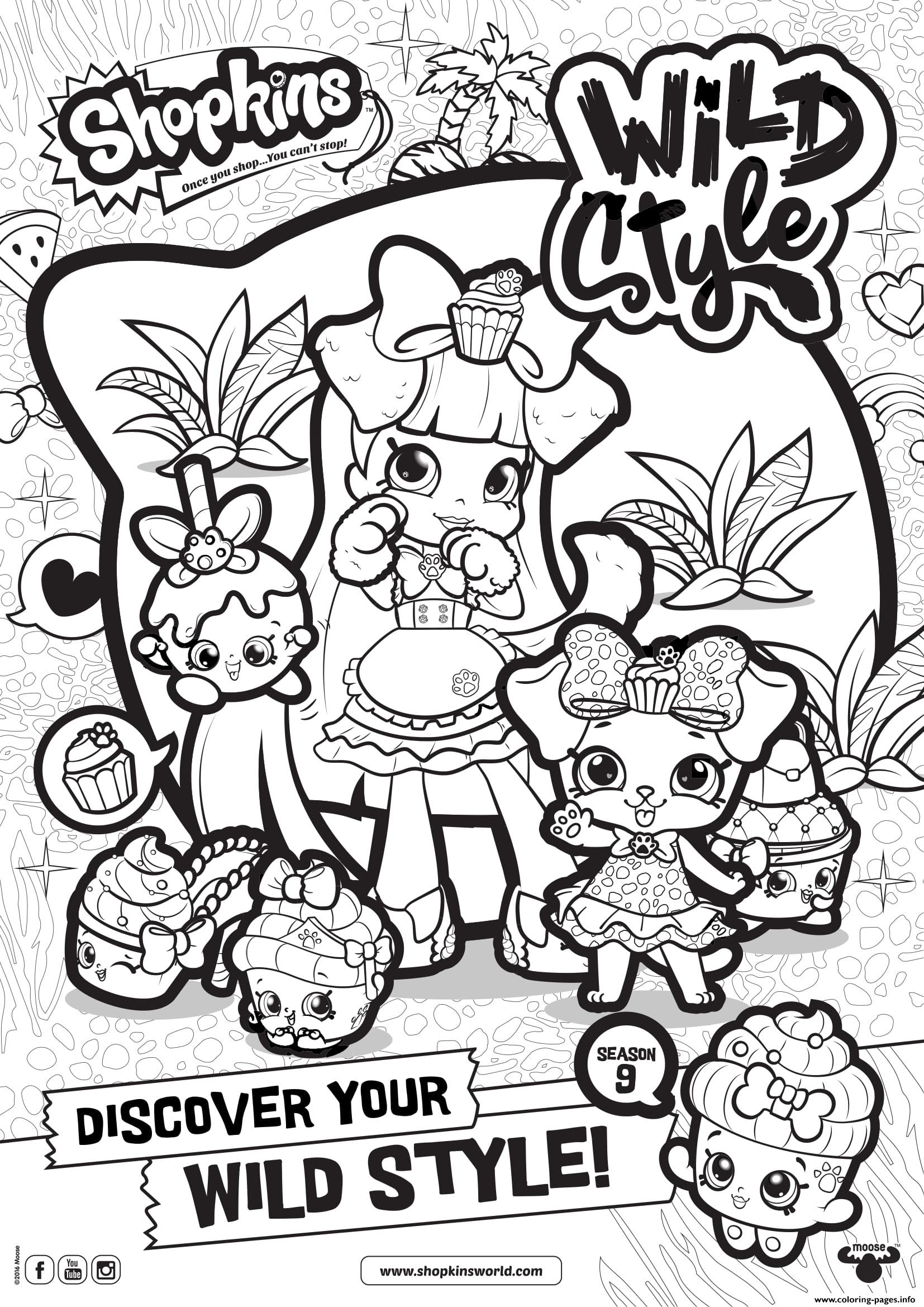 1654x2339 Shopkins Season 9 Wild Style 8 Coloring Pages Printable