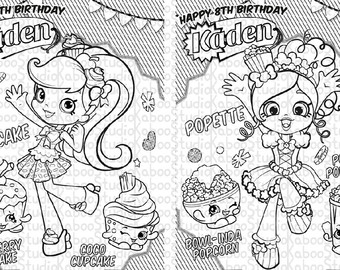 340x270 Toy Doll Coloring Pages On Shopkins Coloring Pages Birthday Party