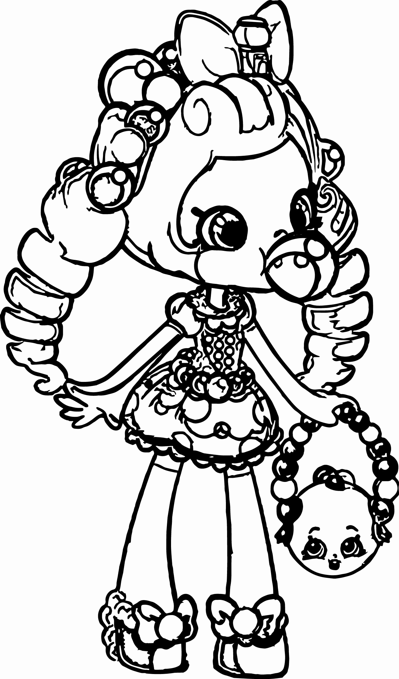 1360x2315 Shopkins Dolls Coloring Pages Gallery Shopkins Balloon Girl