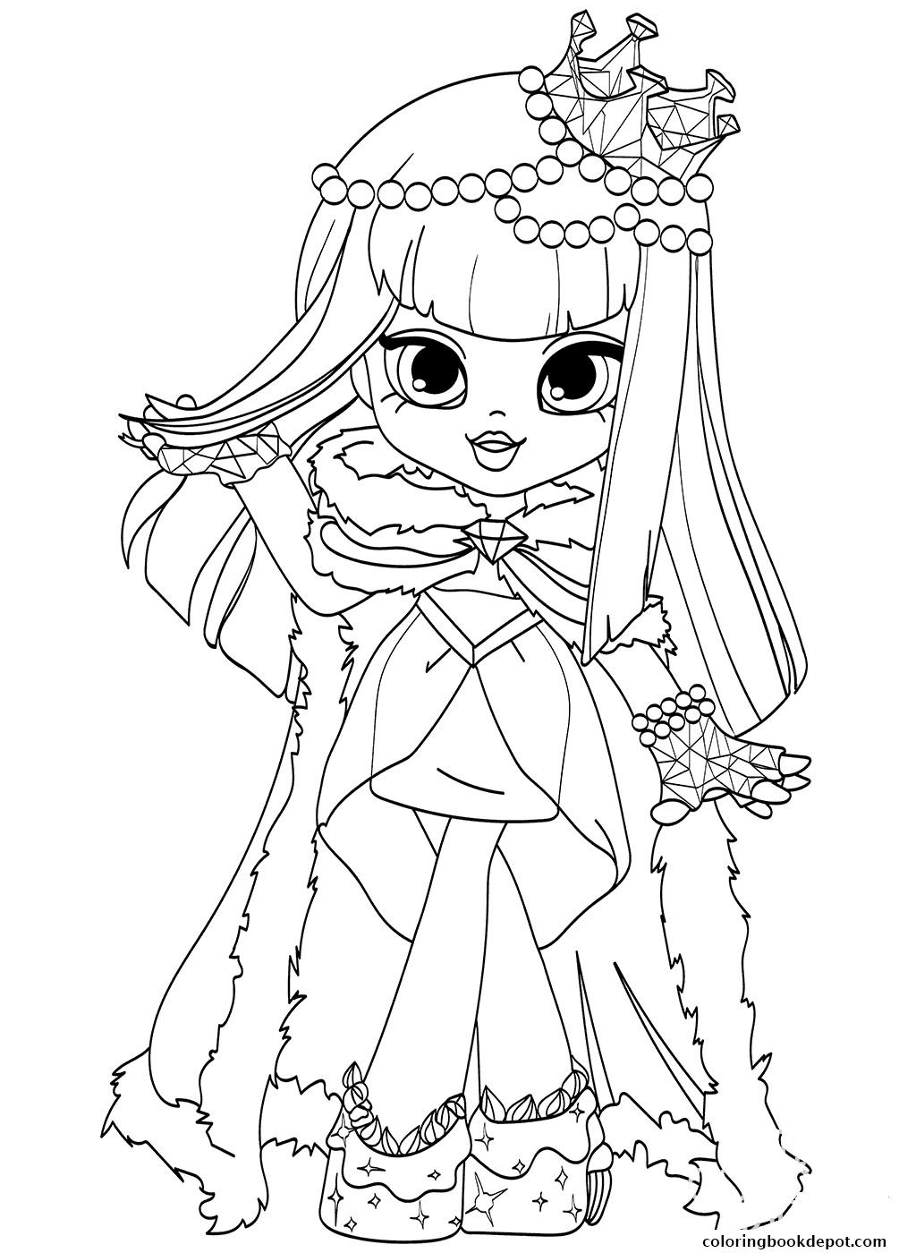 1024x1400 Shopkins Shoppies Dolls Coloring Page