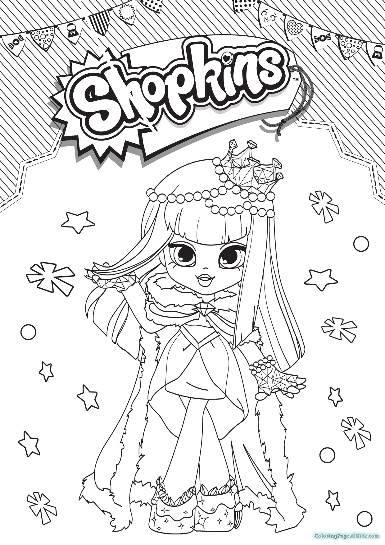 1240x1754 Simplified Shopkins Dolls Coloring Pages Shoppies For Kids