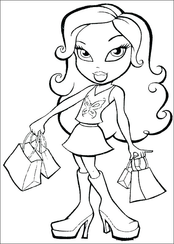 567x794 Lipstick Coloring Pages
