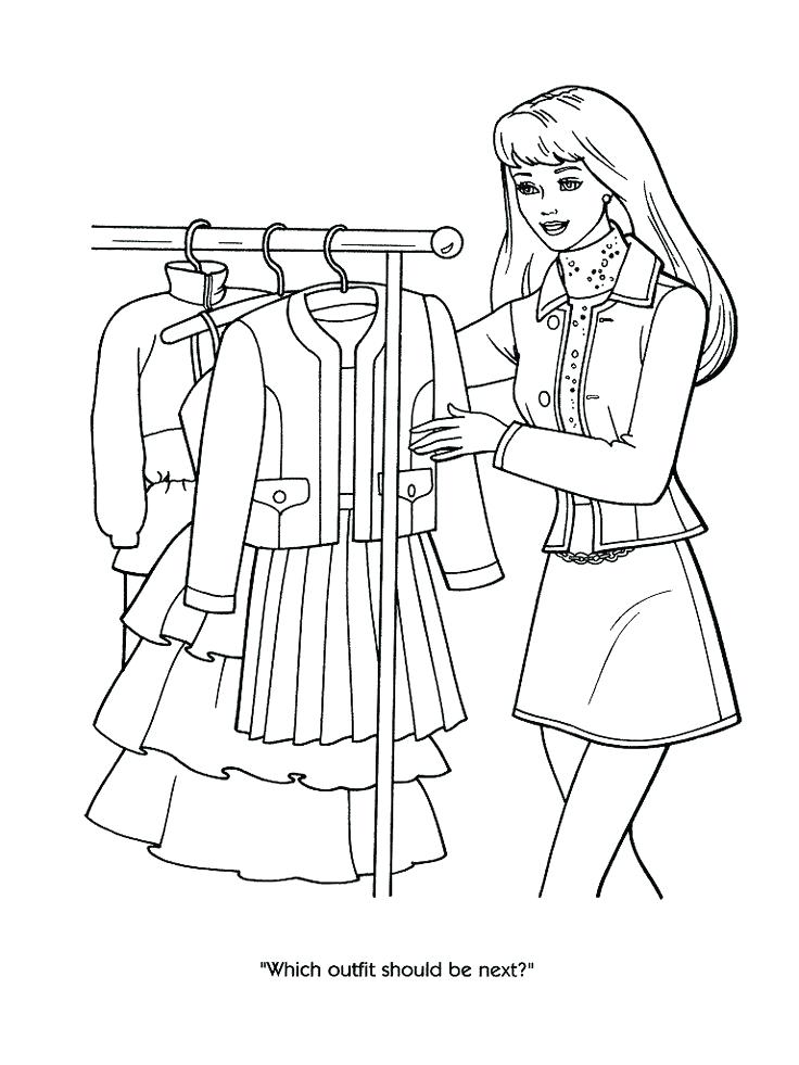 736x981 Shopping Coloring Pages