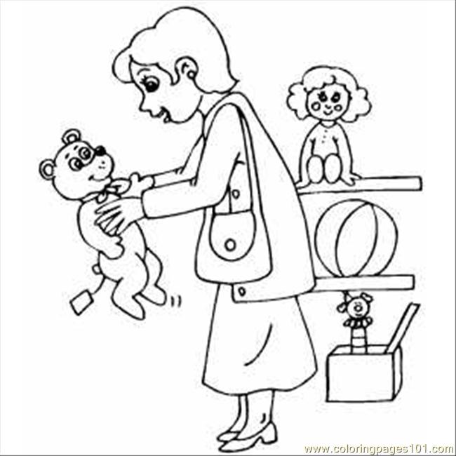 Shopping Coloring Pages