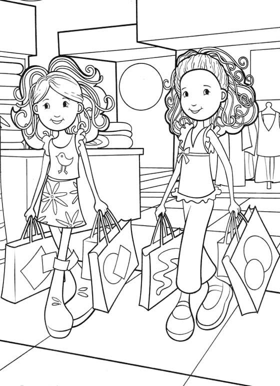 560x773 Groovy Girls Shopping Coloring Pages For My Girl