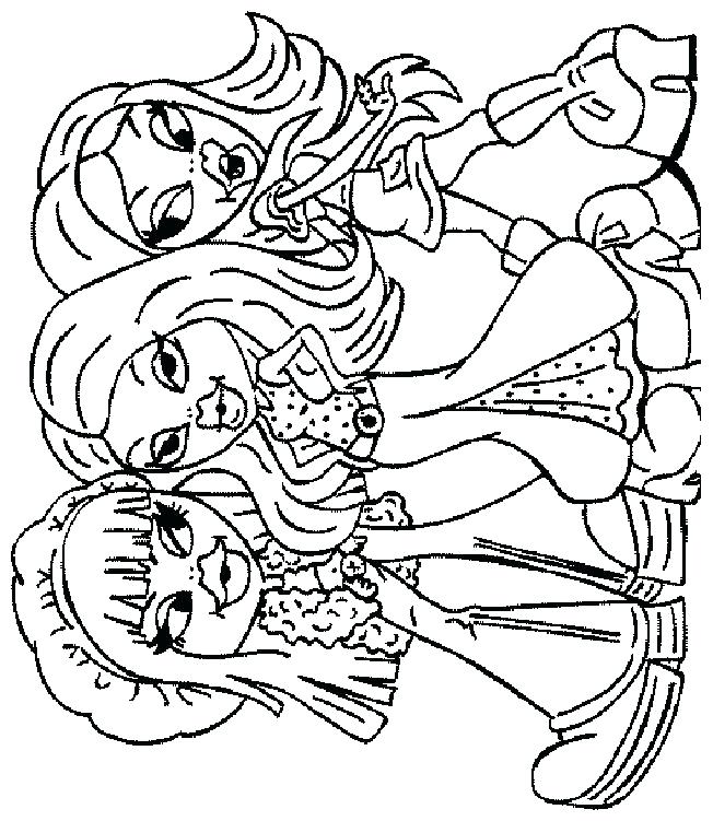 652x751 Bratz Coloring Book Shopping Coloring Pages Bratz Colouring Book