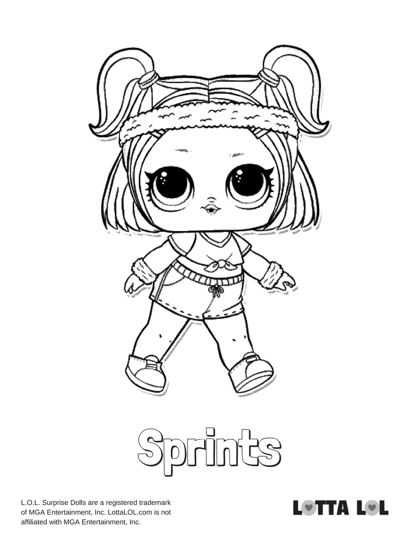 816x1056 Sprints Lol Surprise Doll Coloring Page Lotta Lol
