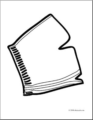304x392 Clip Art Basic Words Shorts (Coloring Page) I