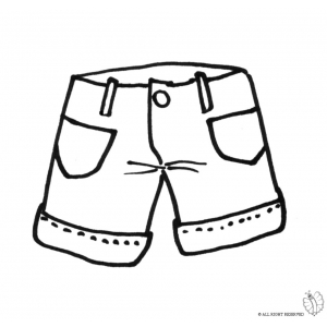 300x300 Coloring Page Of Shorts For Coloring For Kids