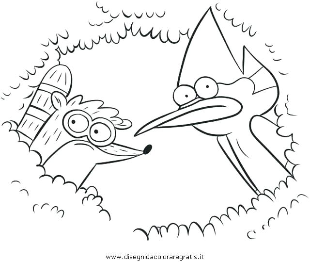 640x540 Regular Show Coloring Pages Cartoon Regular Show Free Colouring