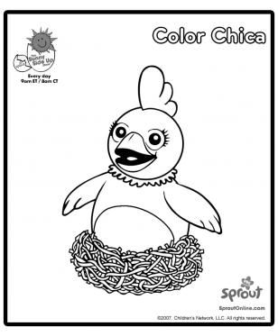 308x373 Chica Coloring Page The Sunny Side Up Show Coloring Pages