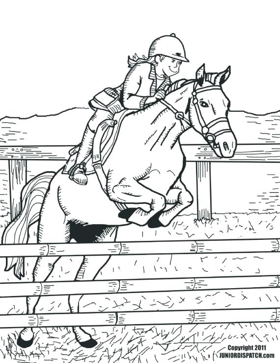 570x737 Horse Jumping Coloring Pages Horse Jumping Coloring Pages