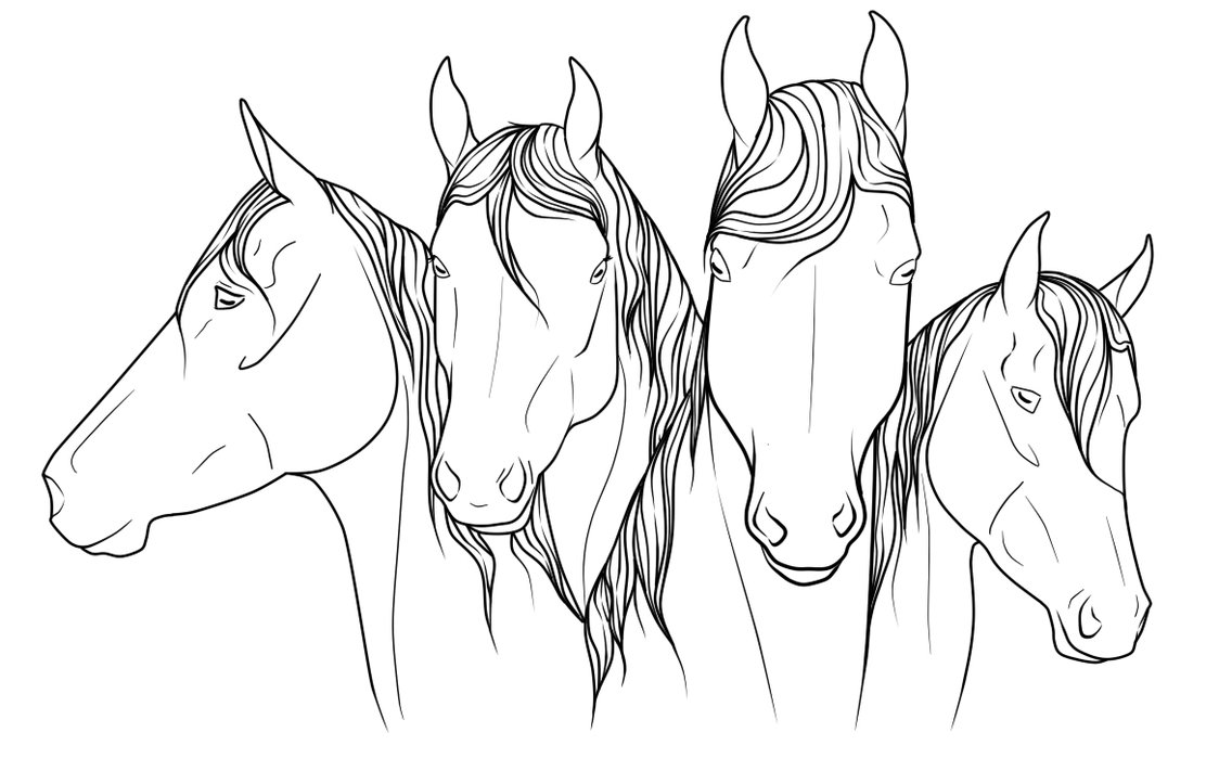 Show Jumping Horse Coloring Pages