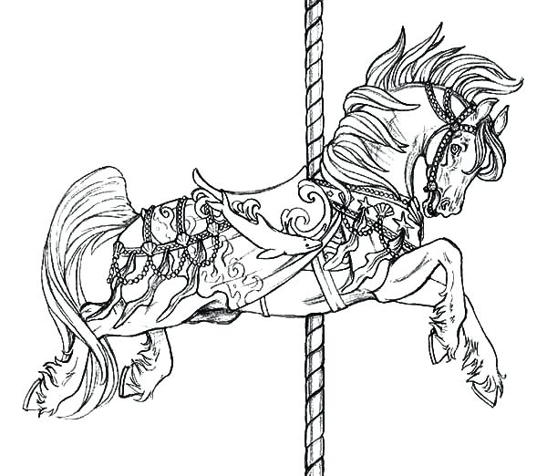 600x522 Horse Coloring Page Horse Jumping Coloring Pages Horse Racing