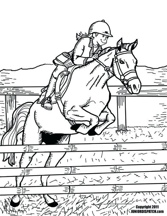 564x729 Horse Jumping Coloring Pages Horse Jumping Coloring Pages Coloring