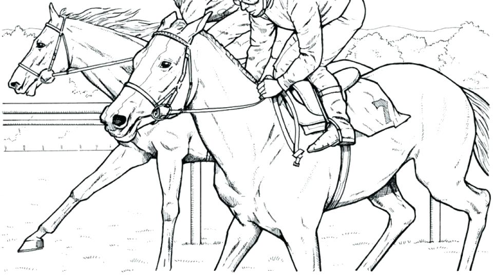 960x544 Horse Racing Coloring Pages Racing Coloring Pages Draft Horse