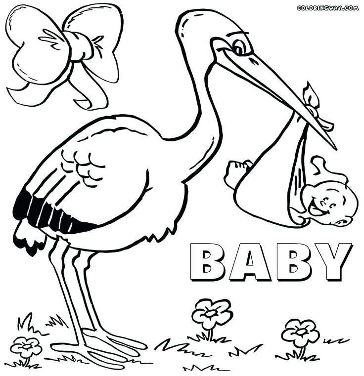 736x761 Baby Shower Coloring Pages Baby Shower Coloring Baby Shower Themed