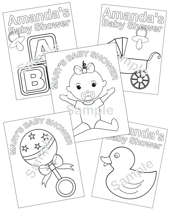 570x713 Baby Shower Coloring Pages