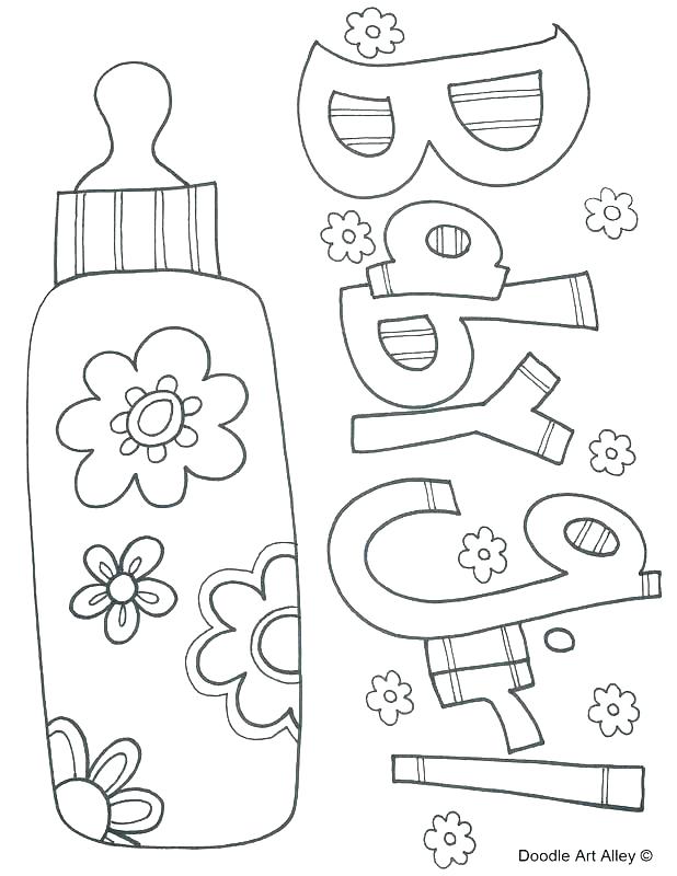 618x800 Baby Coloring Book Baby Shower Coloring Pages Also Baby Shower