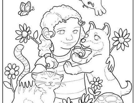 440x330 32 Kindness Coloring Pages, Showing Kindness To Others Coloring
