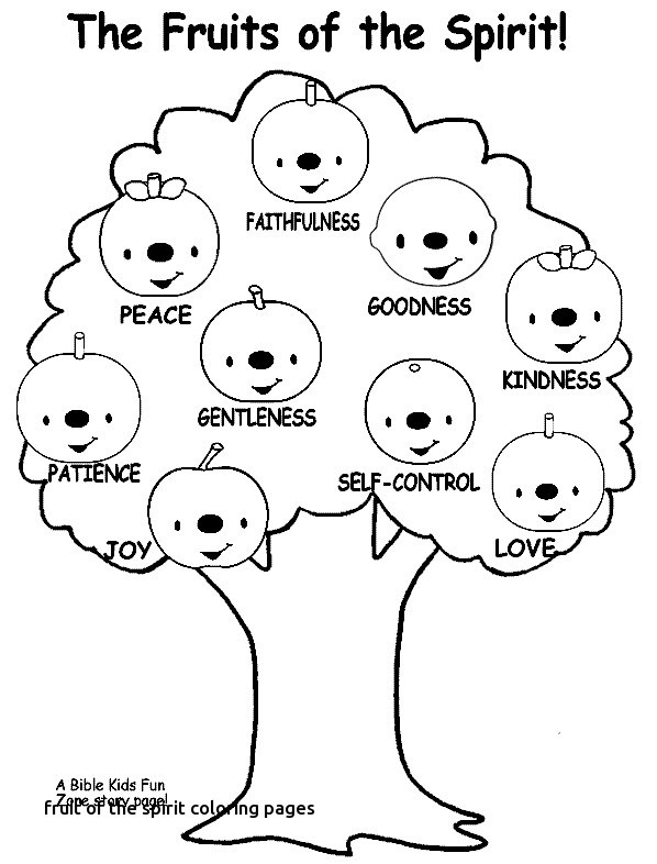 598x786 Kindness Coloring Pages Fresh Fruit The Spirit Self Control