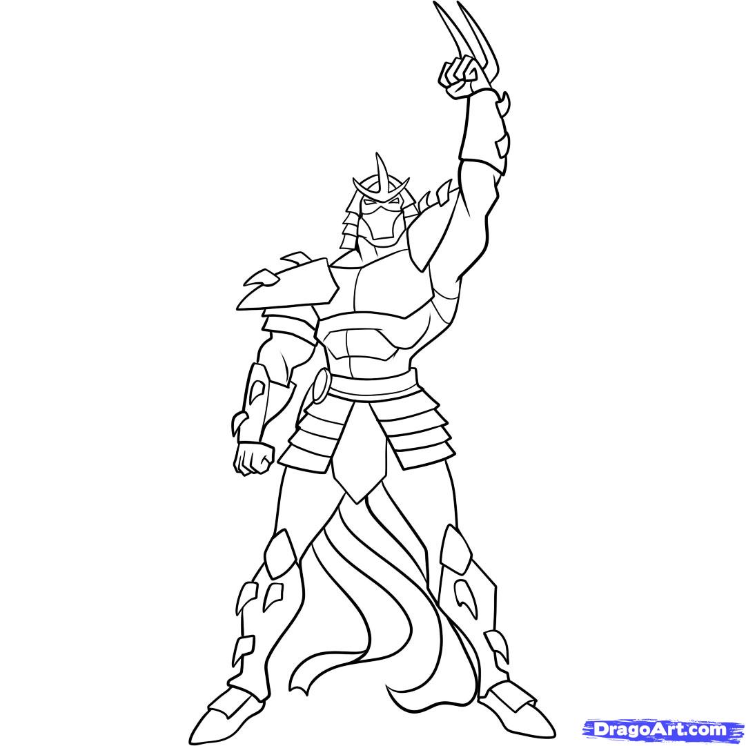 1081x1081 Shredder Teenage Mutant Ninja Turtles Coloring Pages