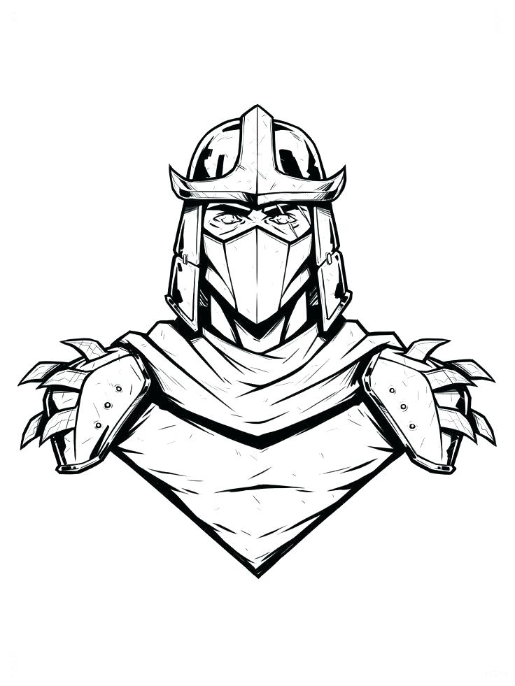 736x981 Teenage Mutant Ninja Turtles Shredder Coloring Pages Coloring