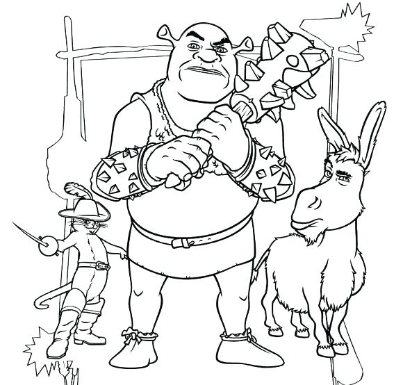 580x554 Shrek Coloring Book Coloring Pages Coloring Book Kids Coloring