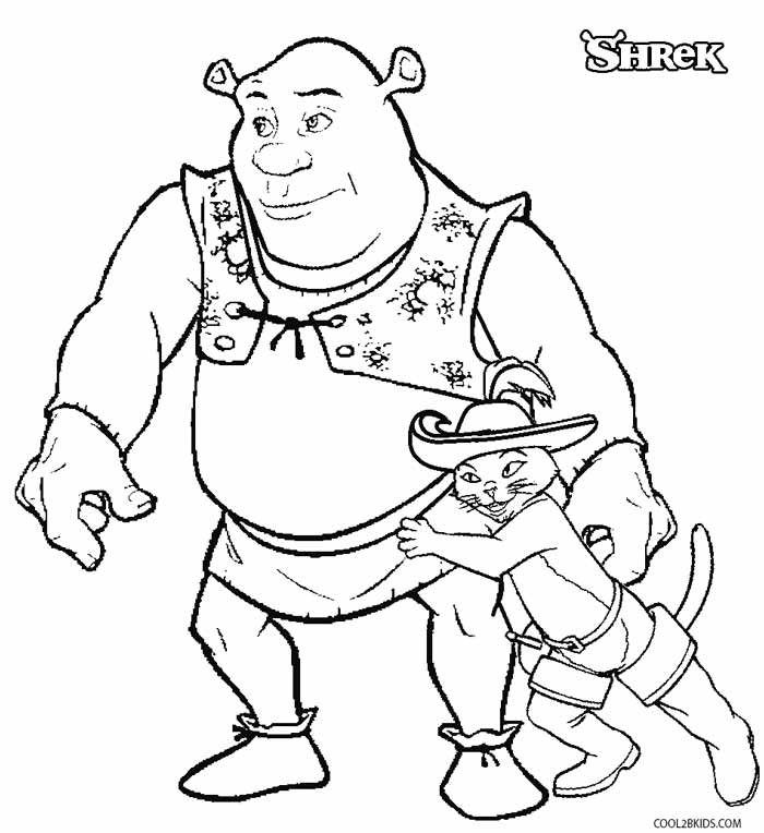 700x764 Shrek Coloring Pages 2