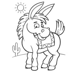 230x230 Top 10 Free Printable Donkey Coloring Pages Online
