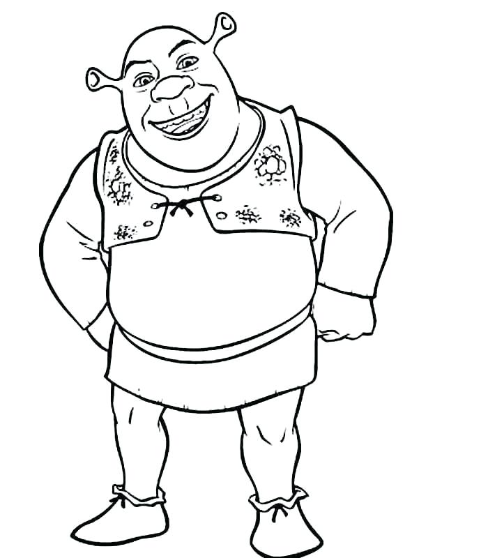 700x800 Shrek Coloring Page Kids Coloring Pages Coloring Pages