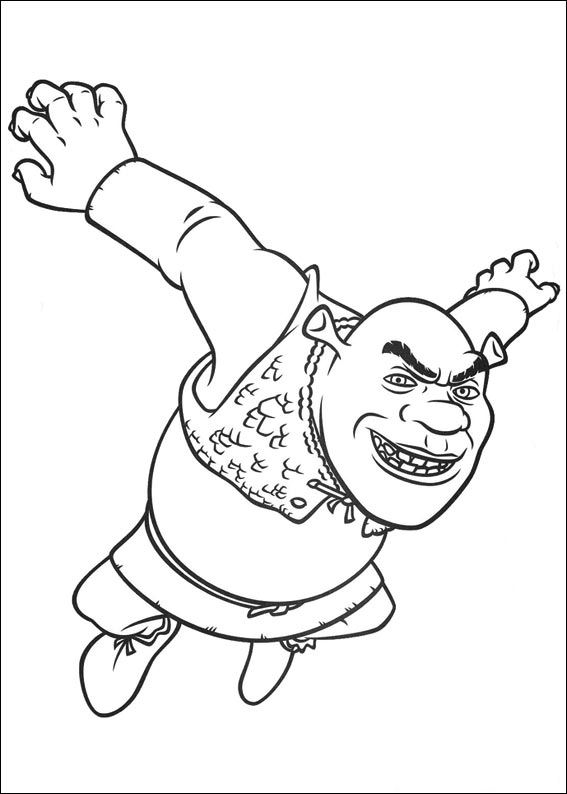 567x794 Coloring Page Disney Coloring Page Shrek 4