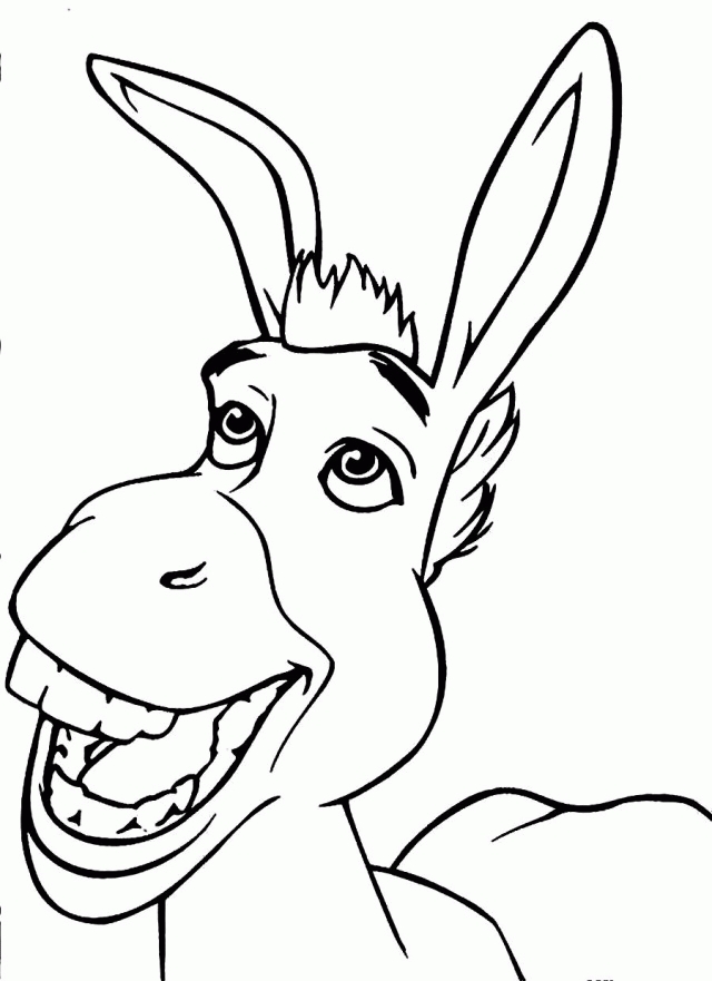 Shrek Face Coloring Pages